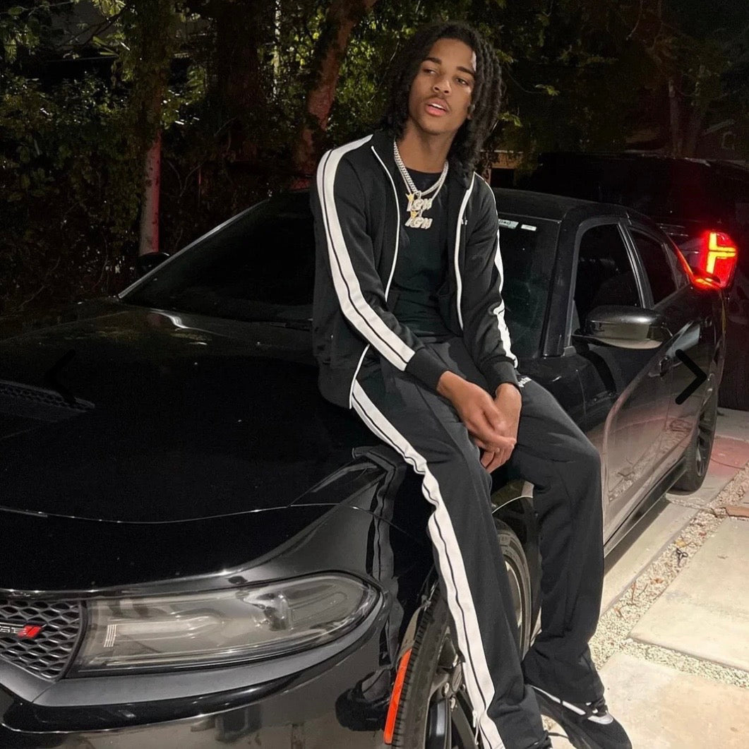 PALM ANGELS CLASSIC TRACK SUIT BLACK/WHITE