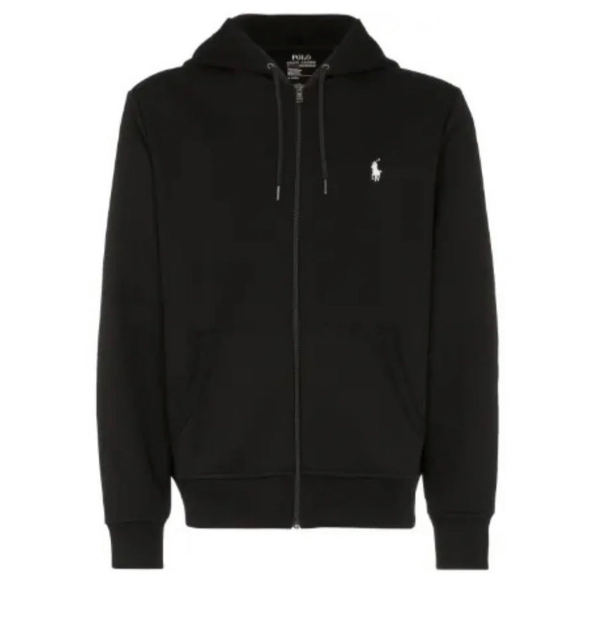 POLO RALPH LAUREN ZIP-UP HOODIE BLACK