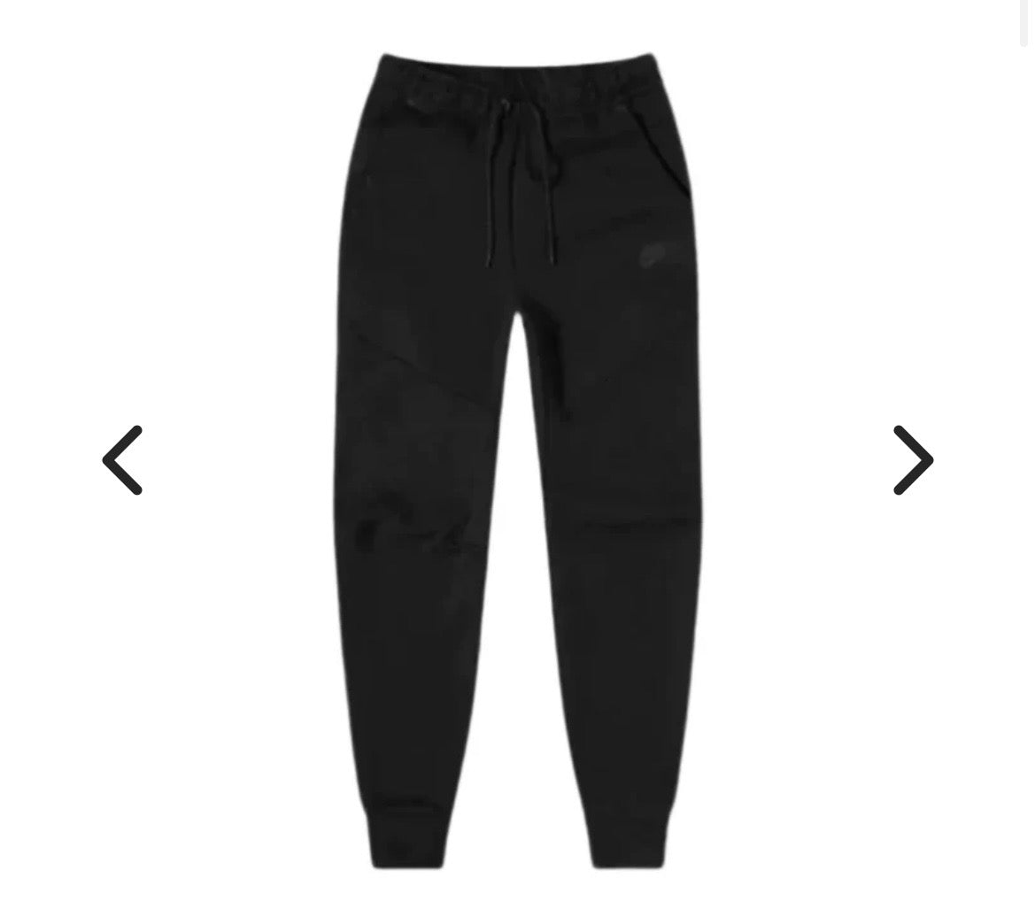 NIKE TECH FLEECE BLACK JOGGERS