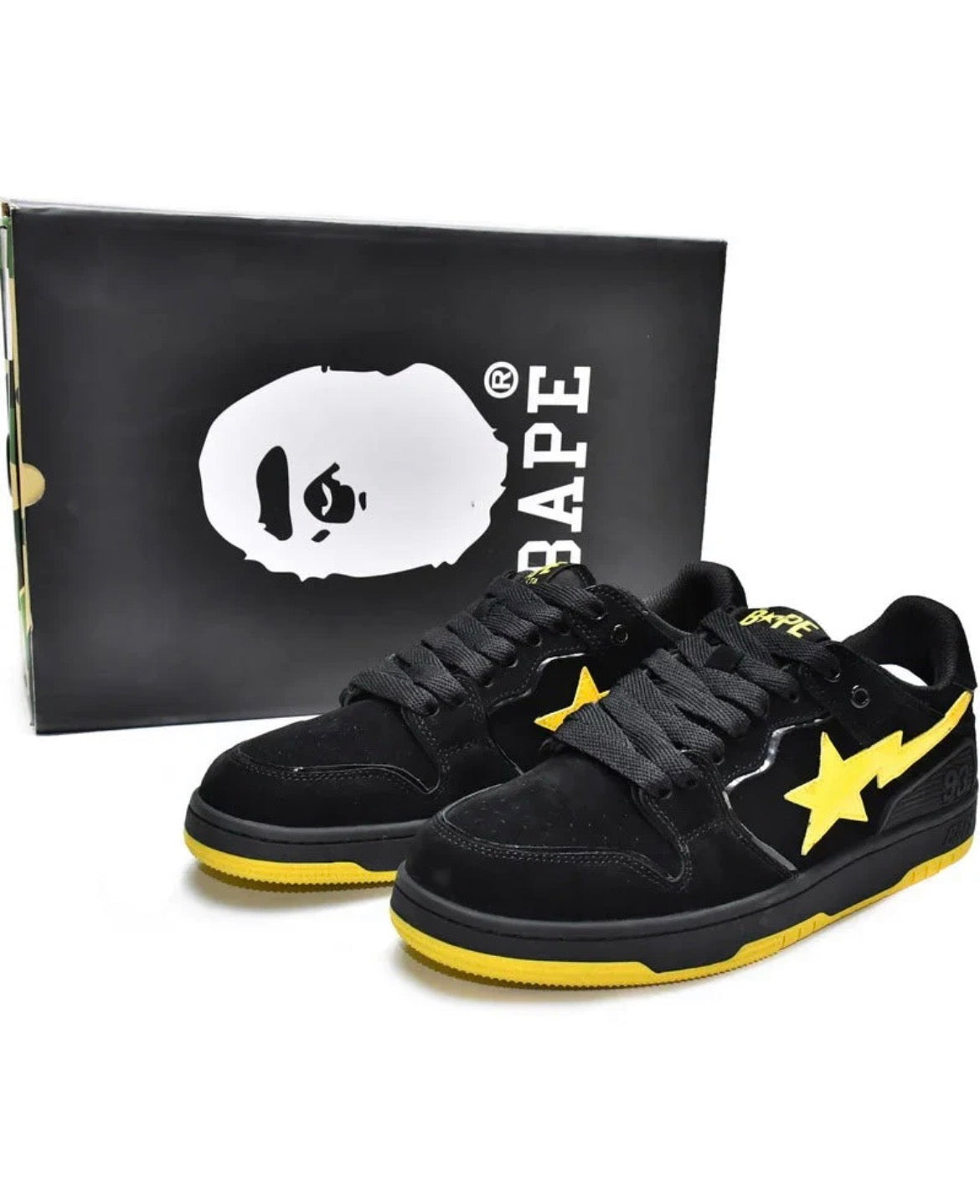 BAPESTA "SK8 BLACK ELECTRIC YELLOW" LIMITED
