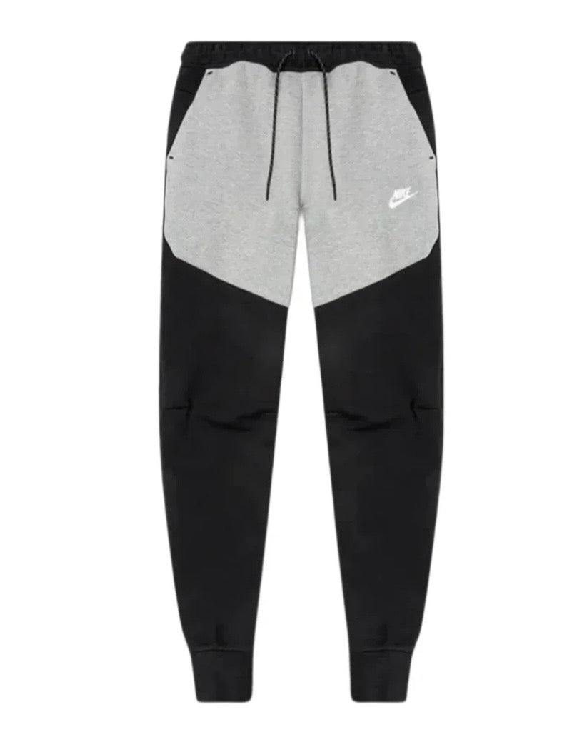 NIKE TECH FLEECE BLACK & GREY JOGGERS
