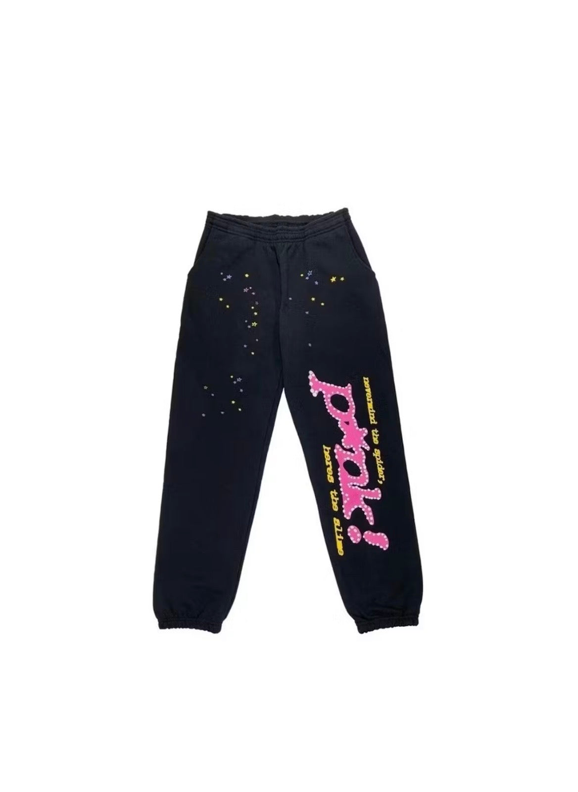 SP5DER P*NK SWEATPANTS BLACK
