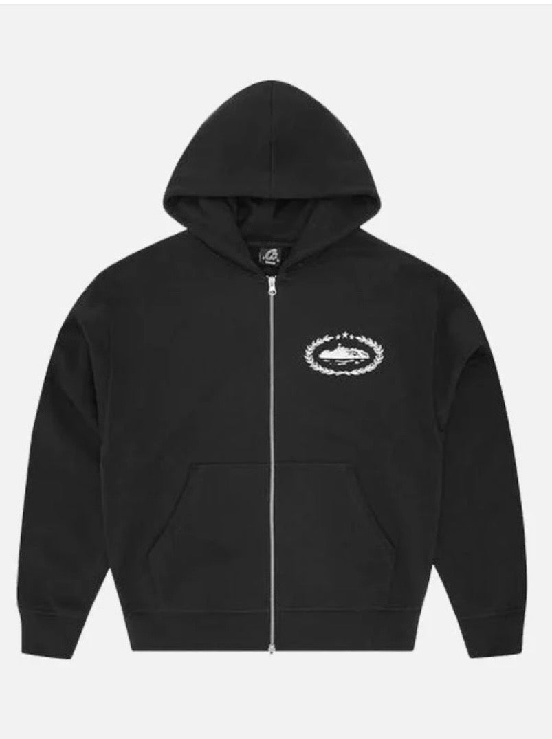 CORTEIZ SUPERIOR ROYALE ZIP HOODIE - BLACK