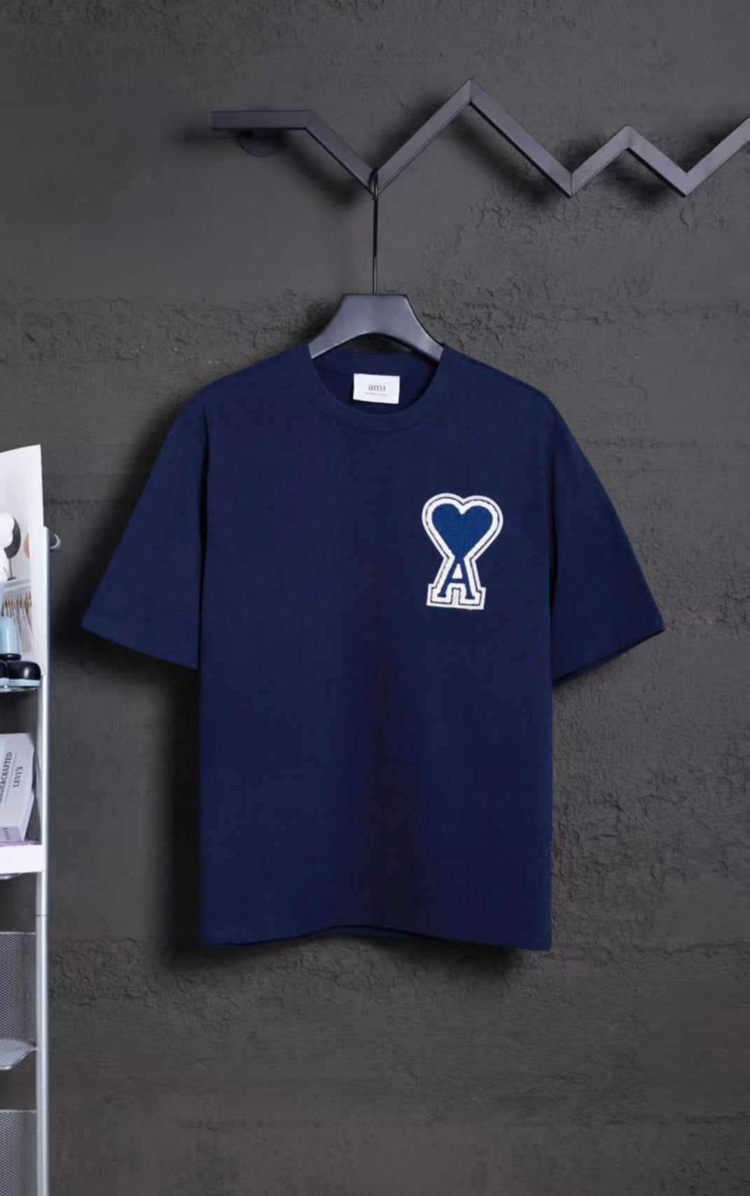 AMI PARIS T-SHIRT DARK BLUE