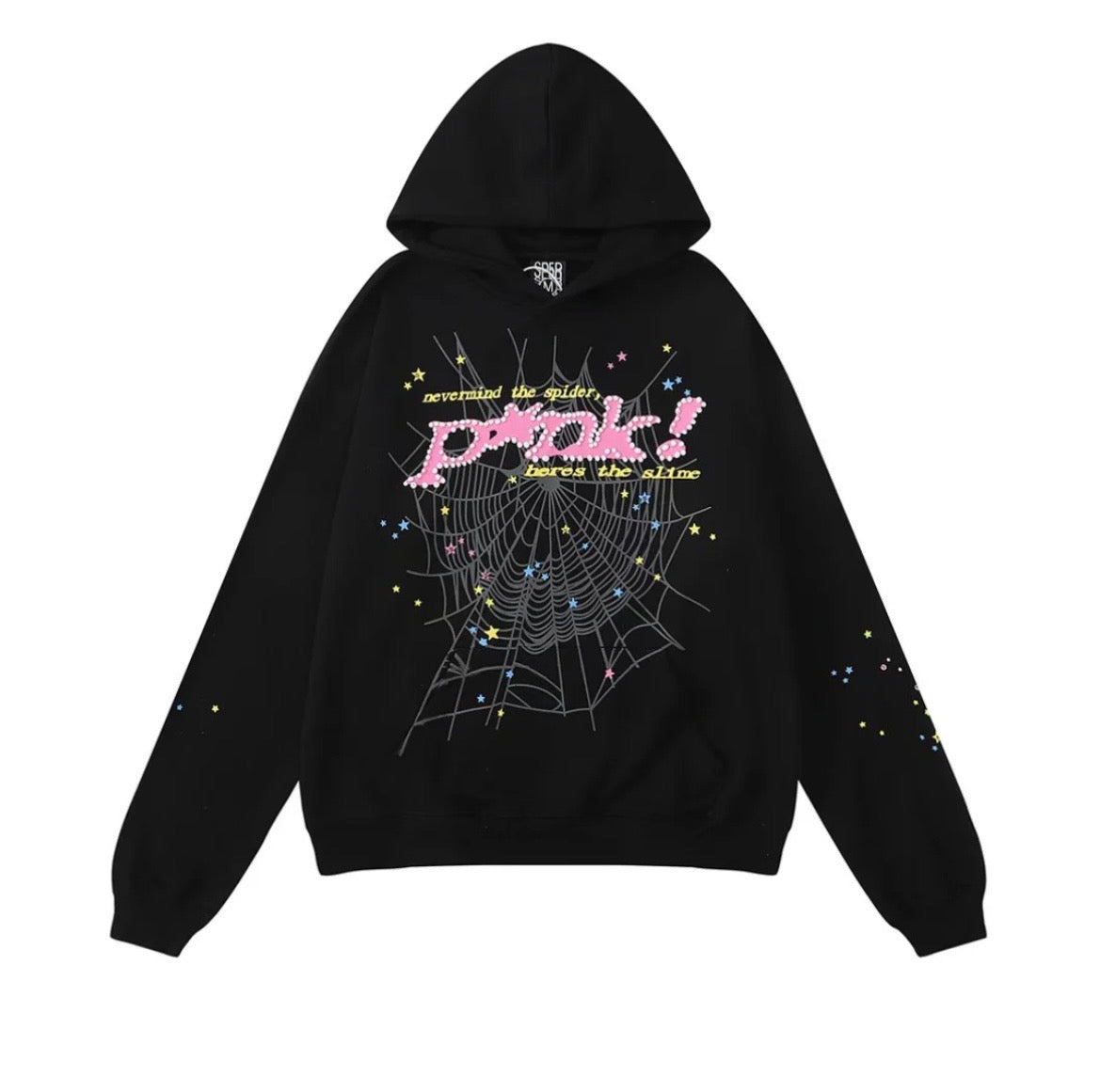 SP5DER PINK WEB HOODIE