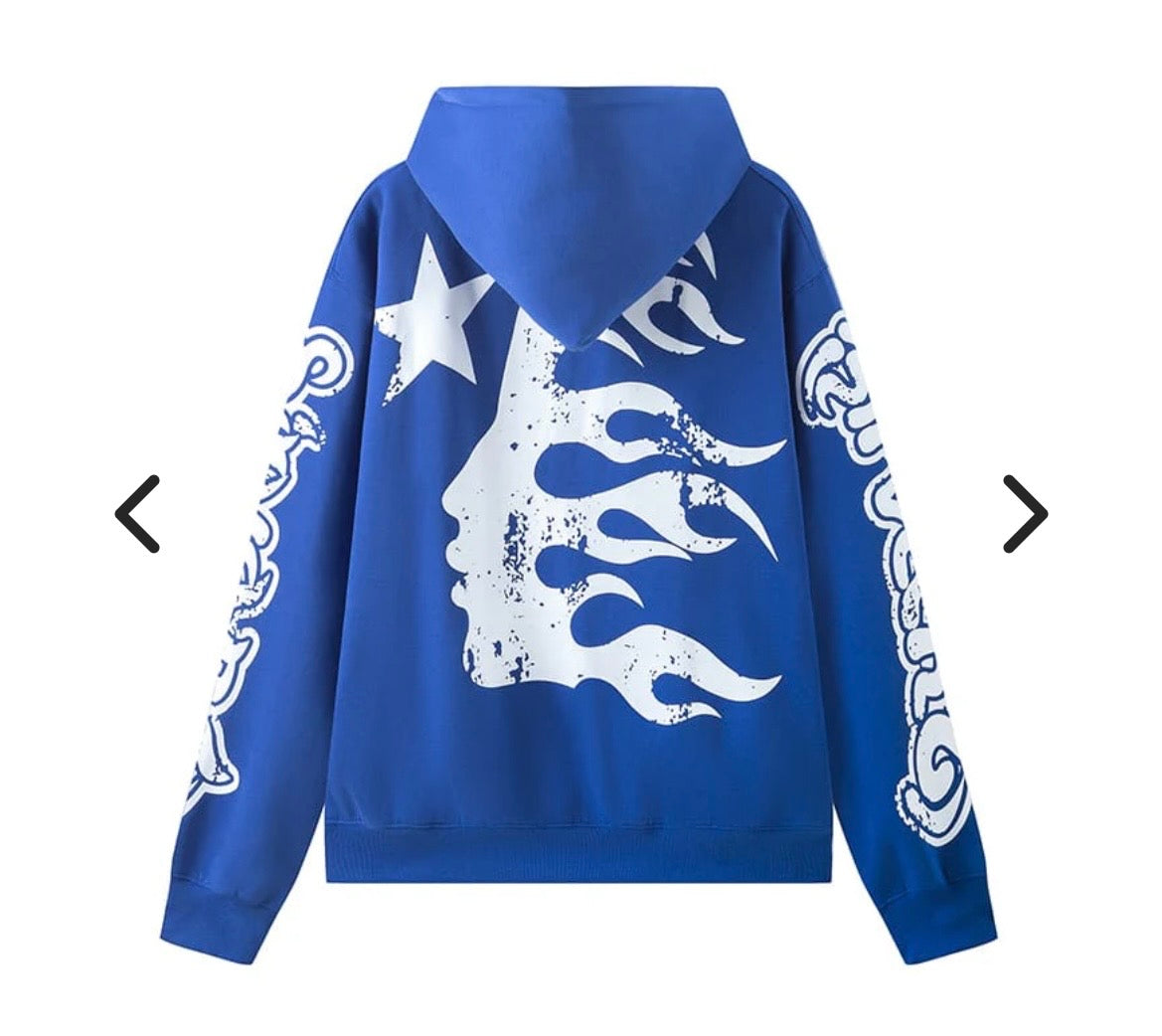HELLSTAR YOGA HOODIE -BLUE