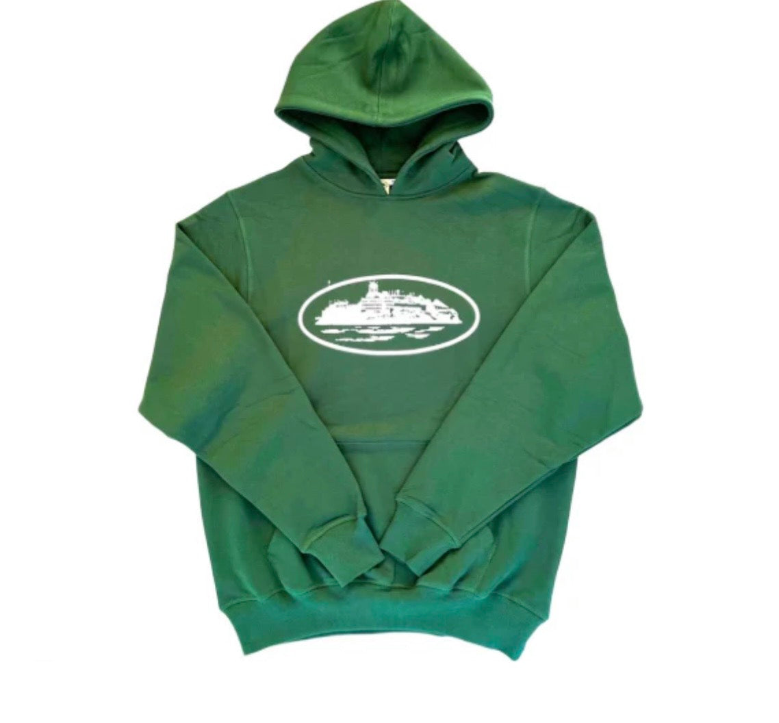 CORTEIZ GREEN ALCATRAZ HOODIE