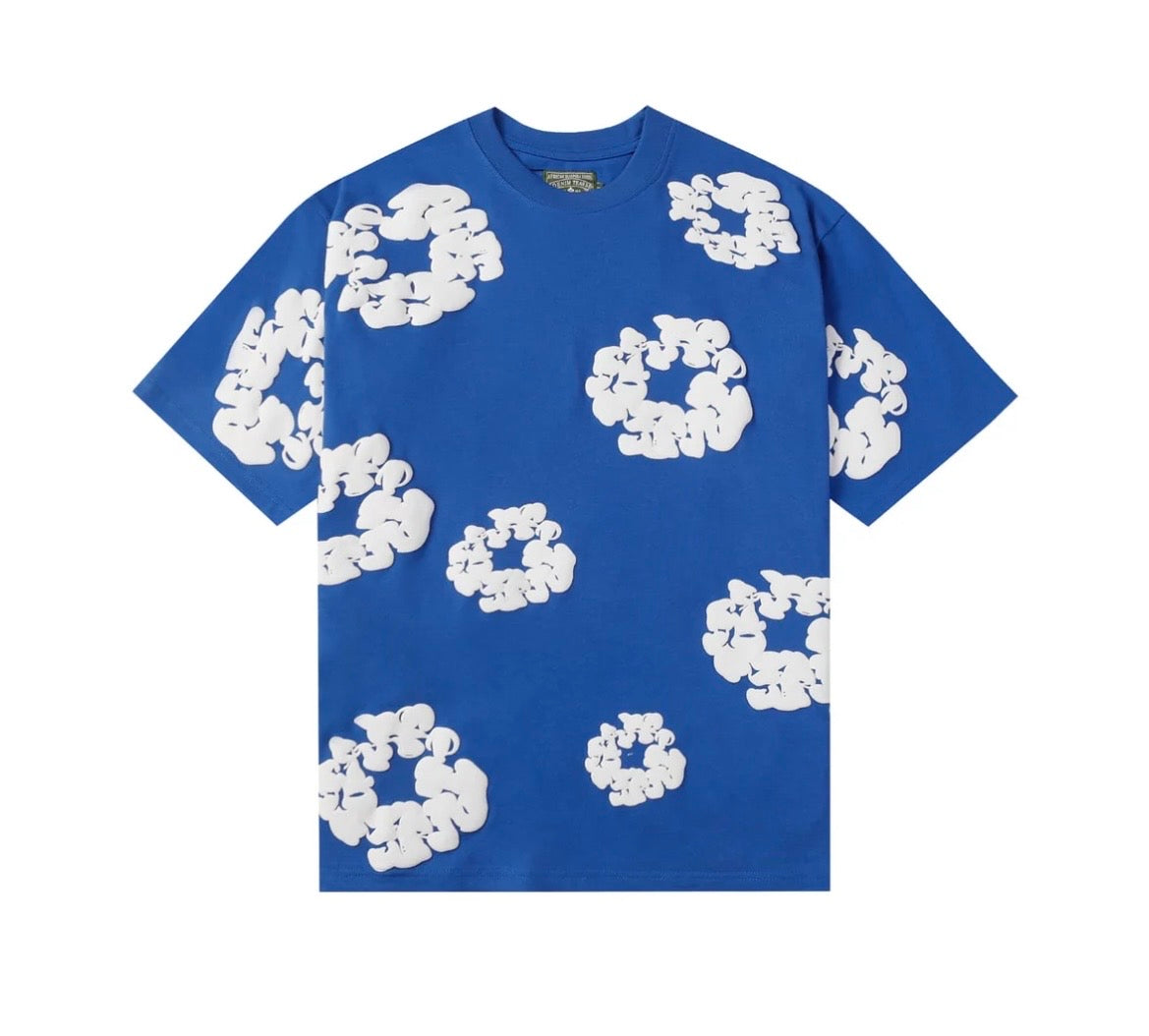 DENIM TEAR TEE BLUE