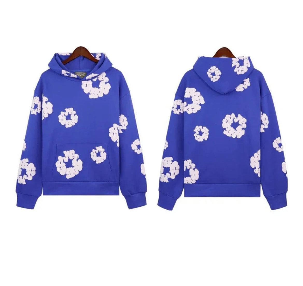 DENIM TEARS HOODIE BLUE