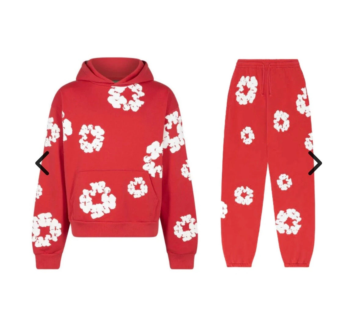 DENIM TEARS TRACKSUIT- RED