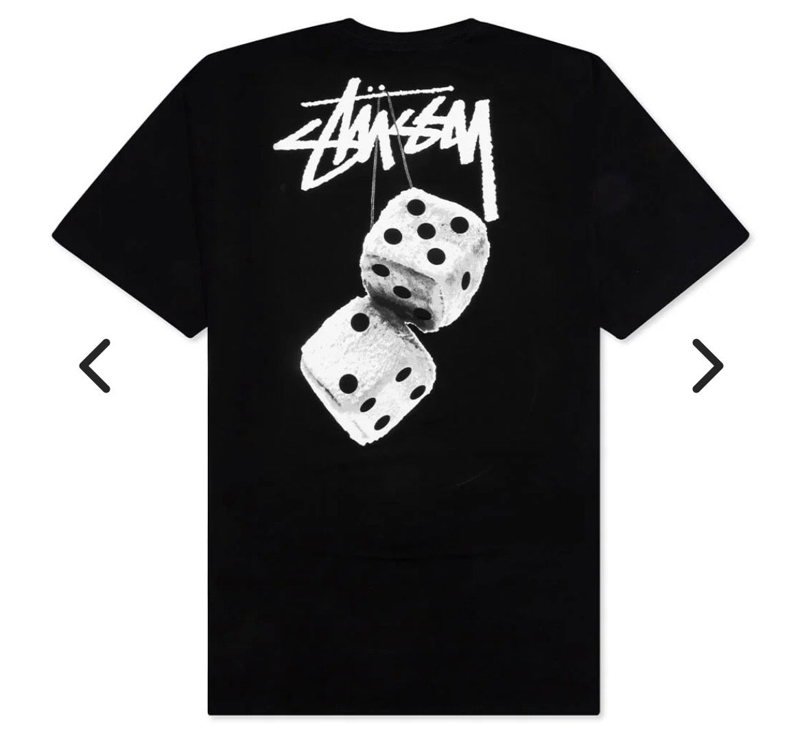 STUSSY DICE TEE - BLACK