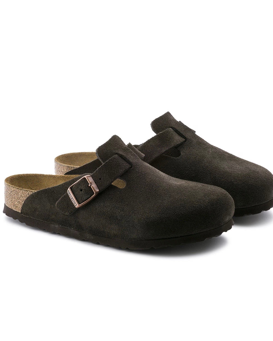 BIRKENSTOCK BOSTON SOFT FOOT BED - BROWN
