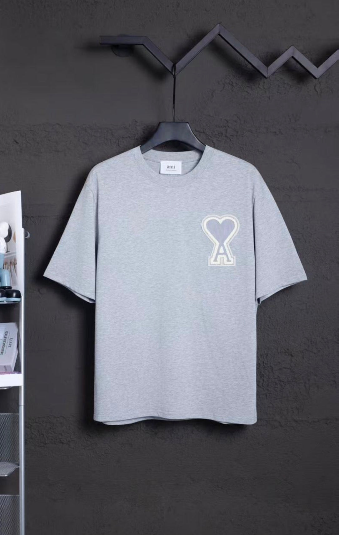 AMI PARIS T-SHIRT GREY