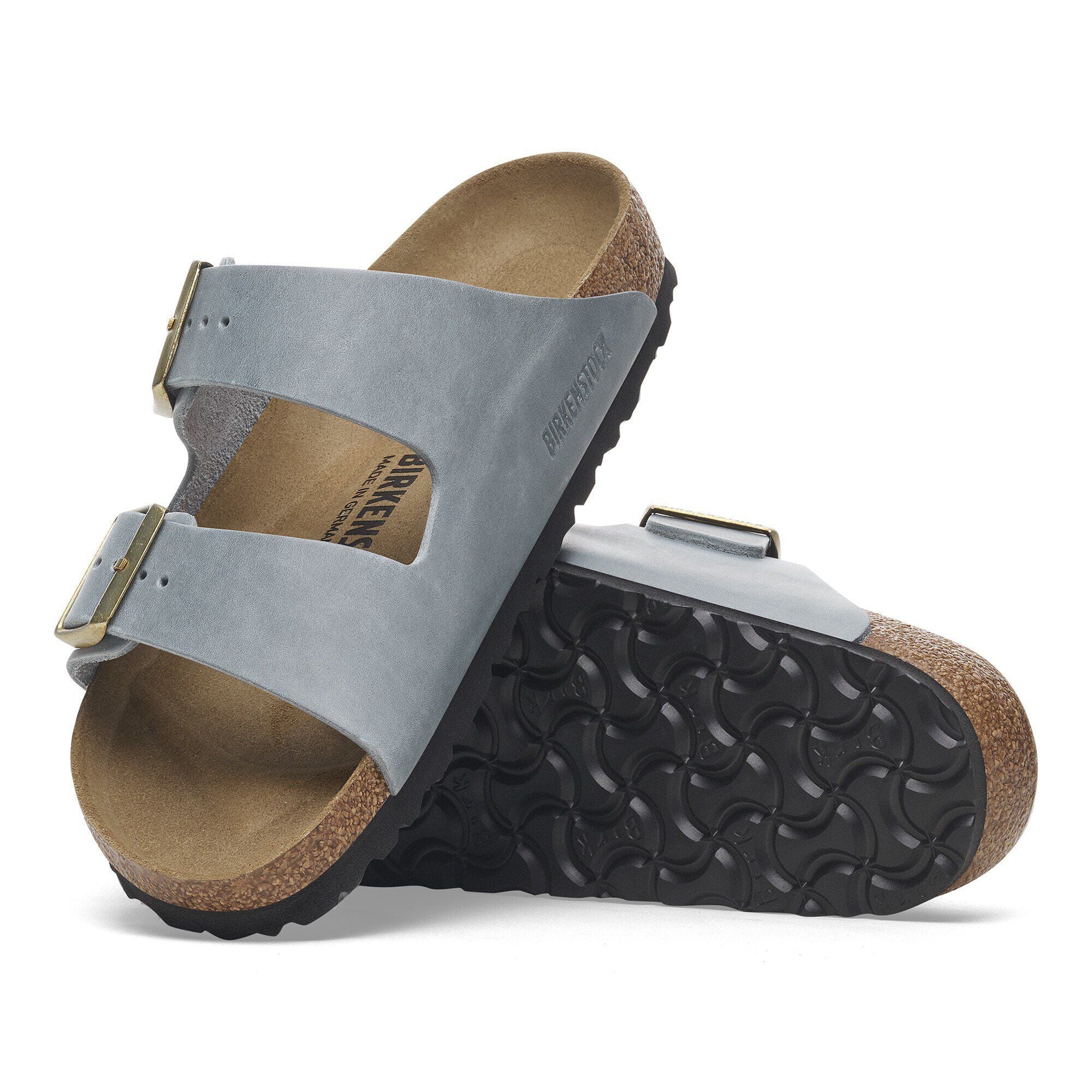 BIRKENSTOCK ARIZONA SOFT FOOT BED - GRAY