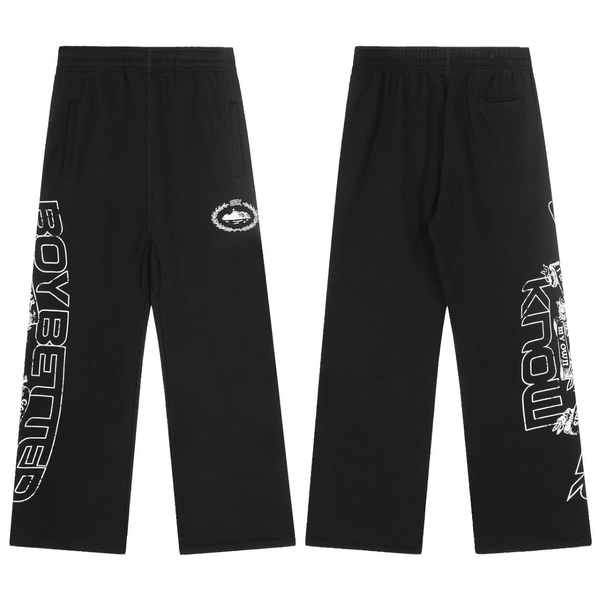 CORTEIZ BOY BETTER KNOW SWEATPANTS - BLACK