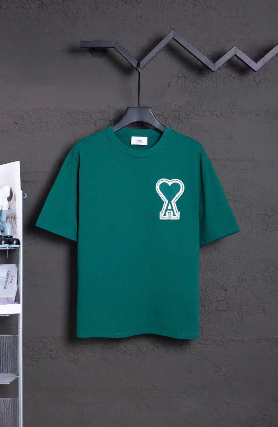 AMI PARIS T-SHIRT GREEN