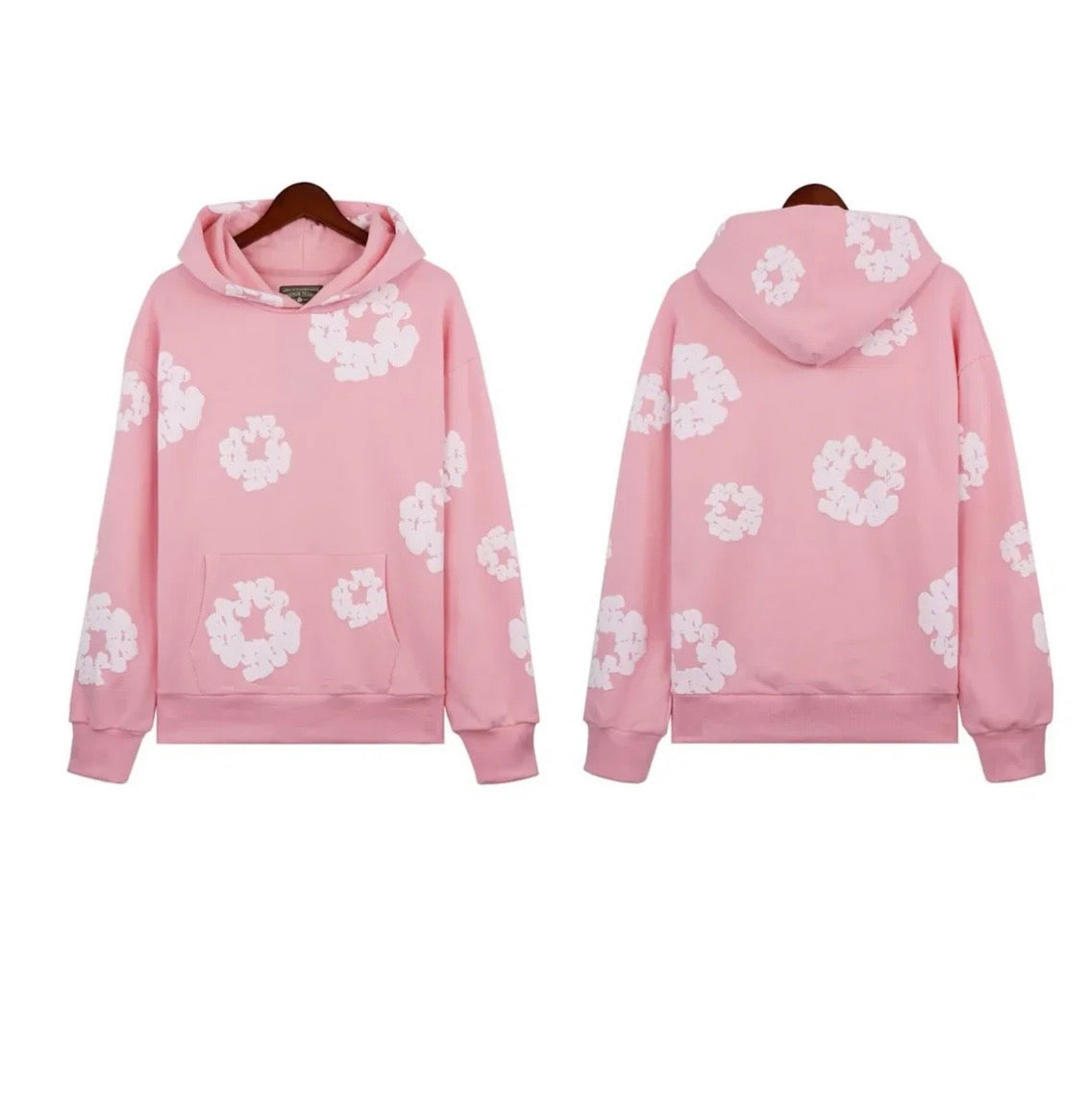DENIM TEARS HOODIE PINK