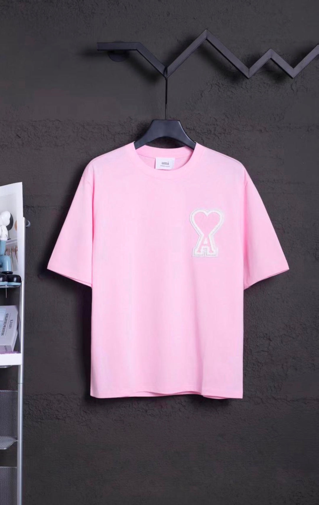 AMI PARIS T-SHIRT PINK