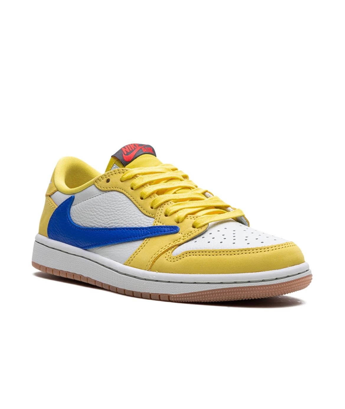 AIR JORDAN X TRAVIS SCOTT AIR JORDAN 1 RETRO LOW "CANARY" SNEAKERS
