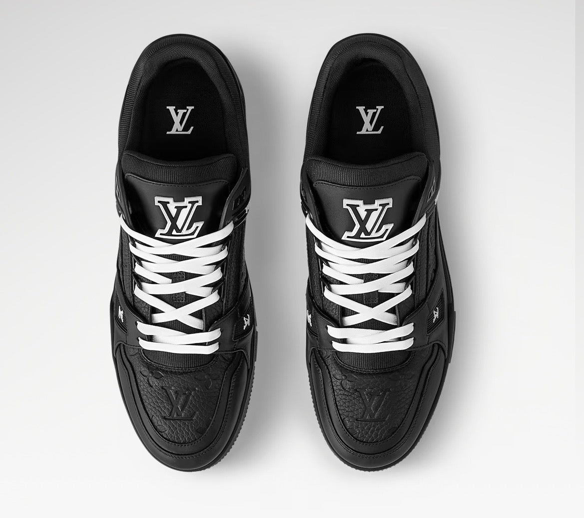 LV TRAINER EMBOSSED MONOCHROME ‘BLACK’