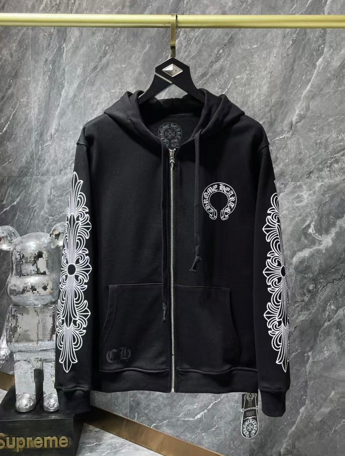 CHROME HEARTS ZIP UP JACKET