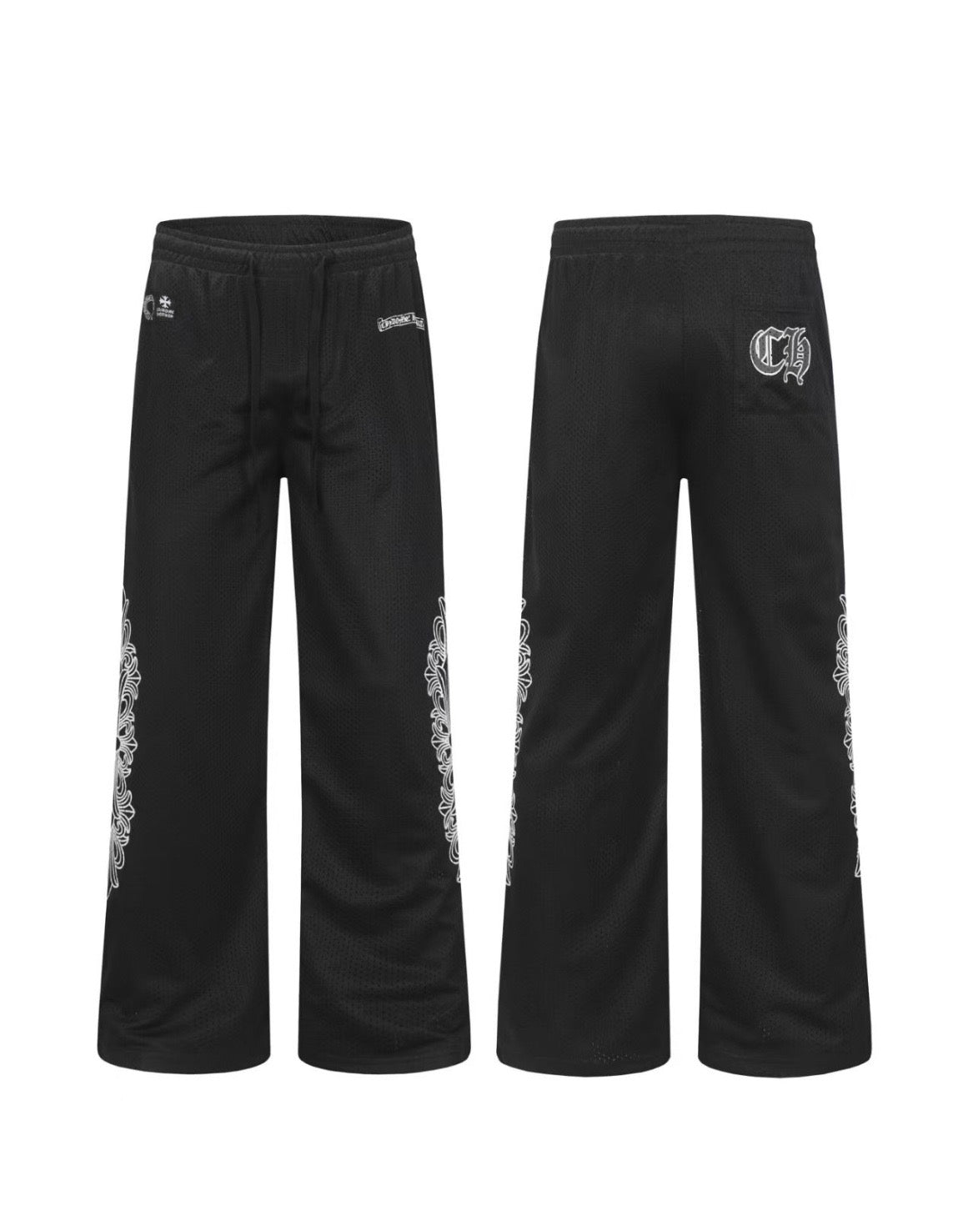 CHROME HEARTS JERSEY PANTS - BLACK