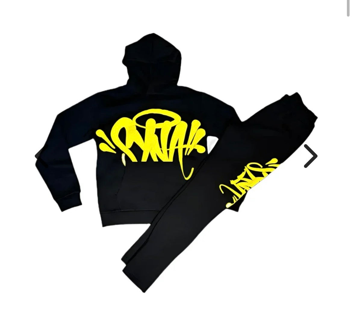 SYNAWORLD TEAM SYNA TRACKSUIT - MARL YELLOW/BLACK