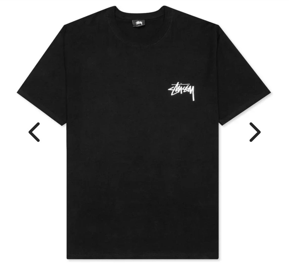 STUSSY DICE TEE - BLACK