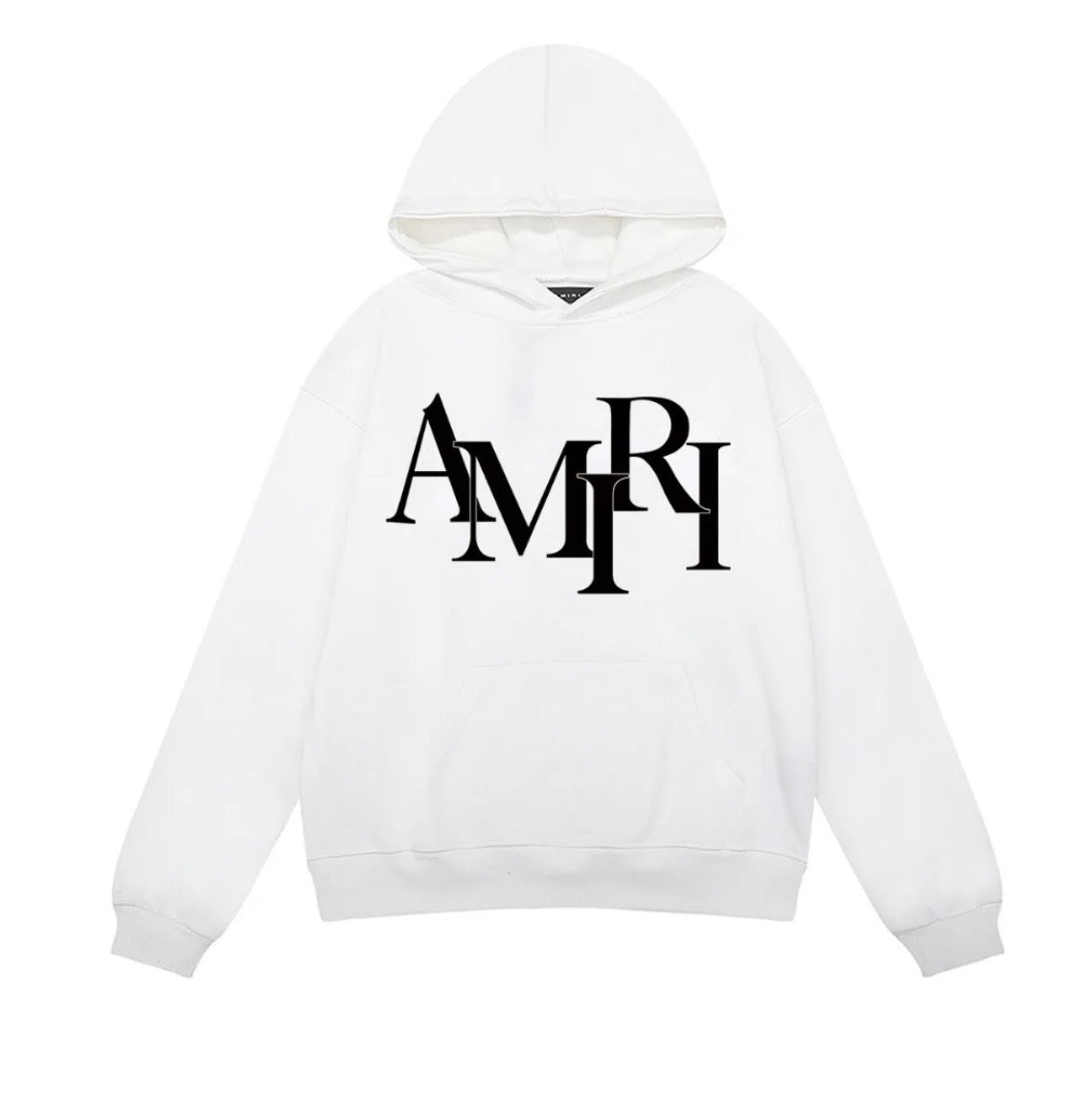 AMIRI LOGO PLAIN WHITE HOODIE
