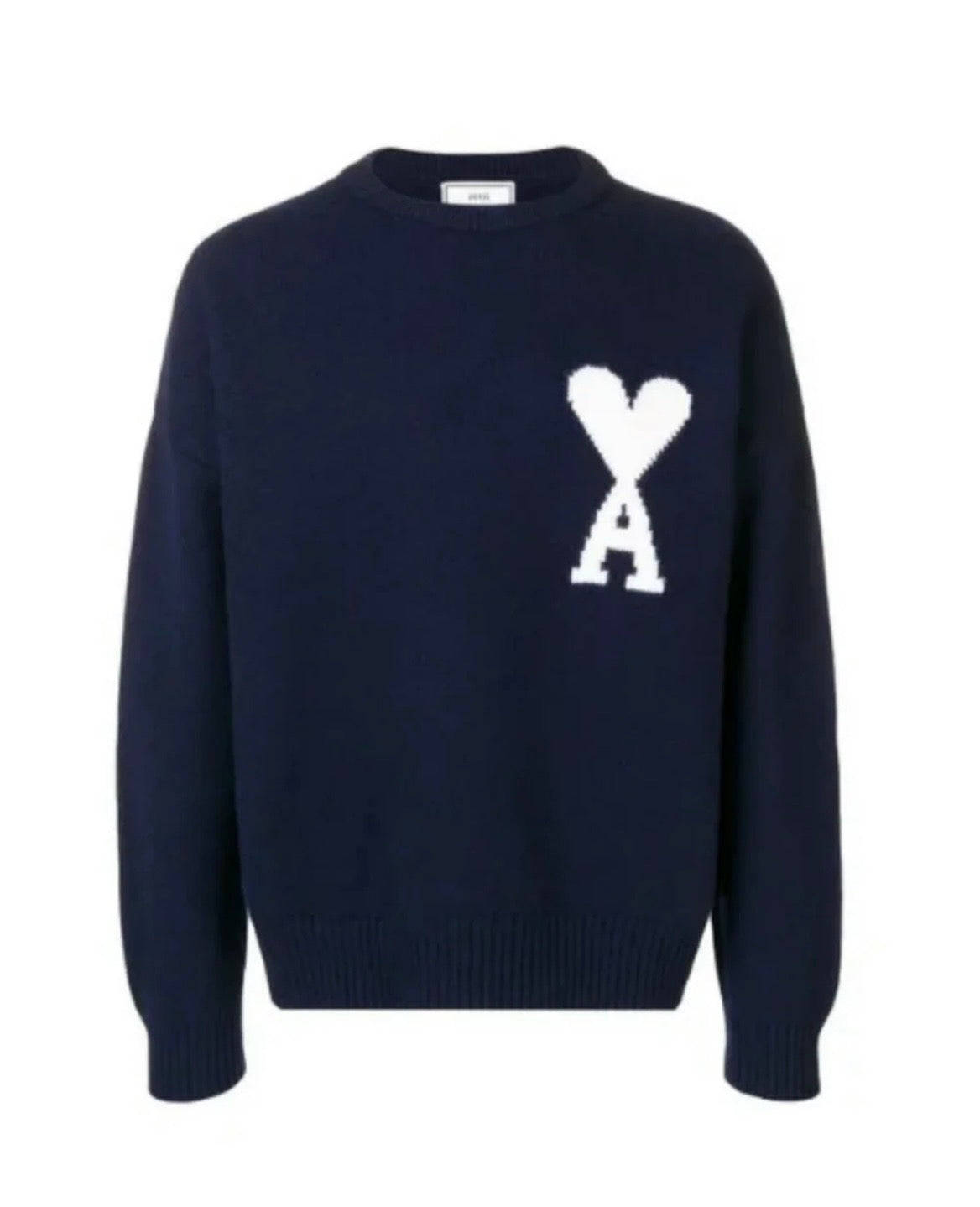 AMI PARIS SWEATER NAVY BLUE