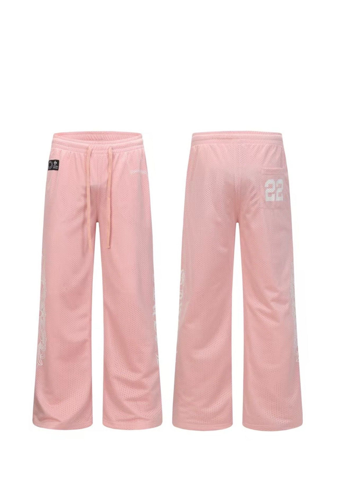 CHROME HEARTS JERSEY PANTS - PINK