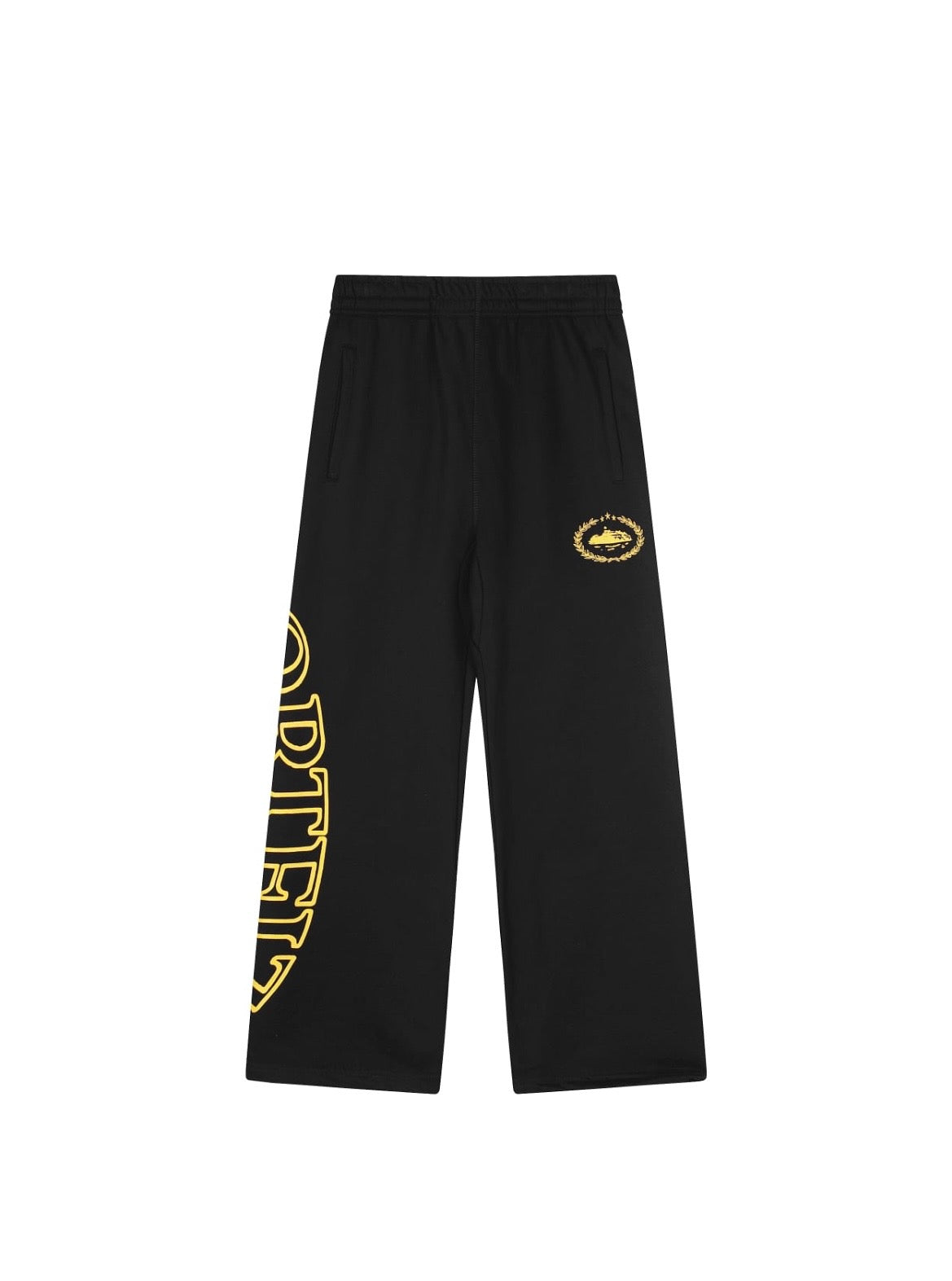 CORTEIZ SUPERIOR ROYALE SWEATPANTS - BLACK/YELLOW