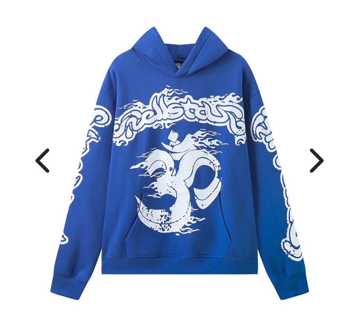 HELLSTAR YOGA HOODIE -BLUE